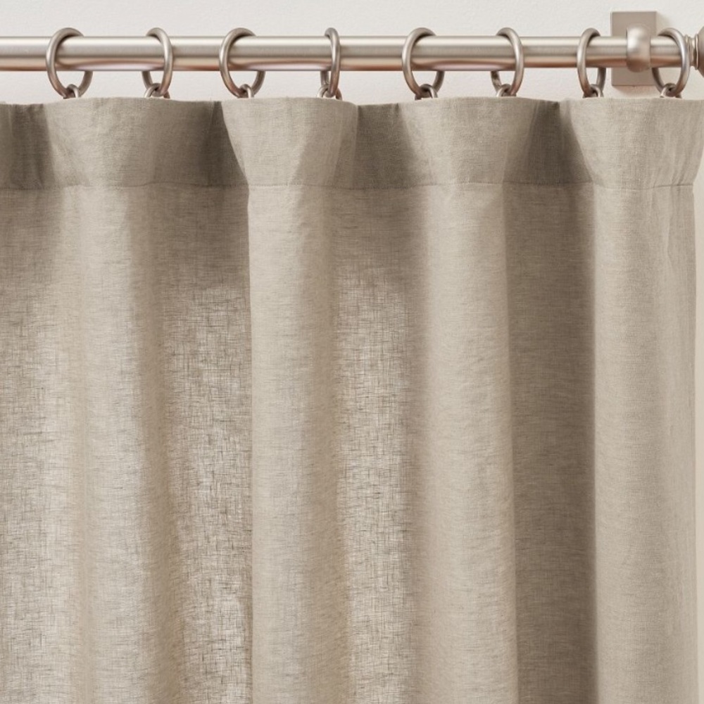 Pottery Barn Belgian Flax Linen 50”x84”
